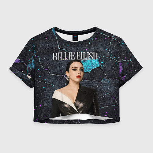 Женский топ Билли Айлиш в деловом костюме / 3D-принт – фото 1