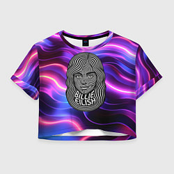 Женский топ Портрет Билли Айлиш из линий