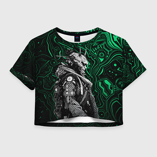 Женский топ Японский кибернетический Они / 3D-принт – фото 1