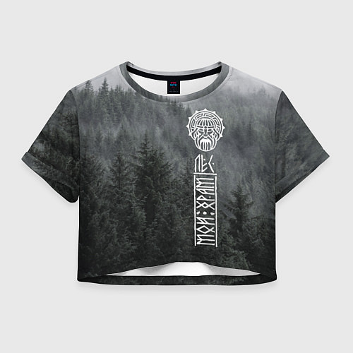 Женский топ Древние боги могучих лесов / 3D-принт – фото 1