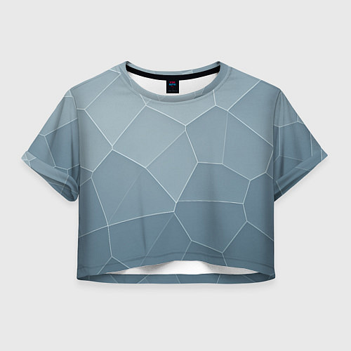 Женский топ Текстура из неровных плит / 3D-принт – фото 1