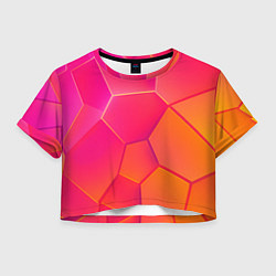 Женский топ Розово-оранжевые плиты