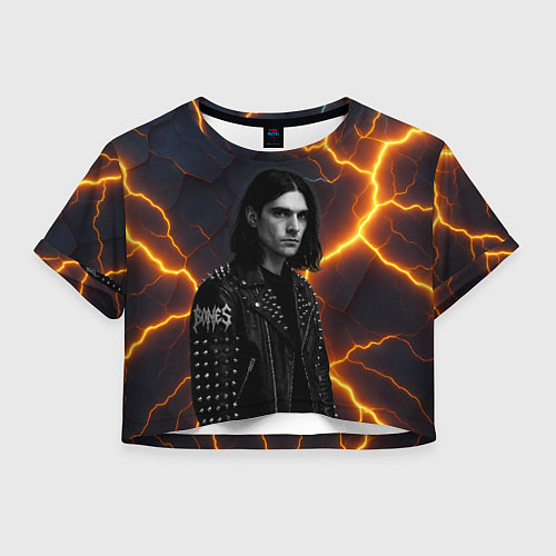 Женский топ Bones рок звезда / 3D-принт – фото 1