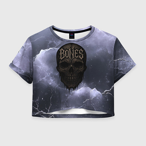 Женский топ Bones череп / 3D-принт – фото 1