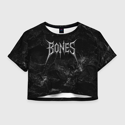 Женский топ Bones лого из металла / 3D-принт – фото 1