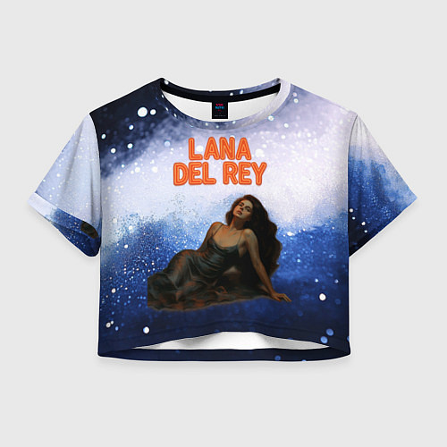 Женский топ Lana Del Rey лежит / 3D-принт – фото 1