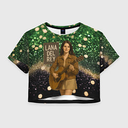 Женский топ Lana Del Rey играет на гитаре