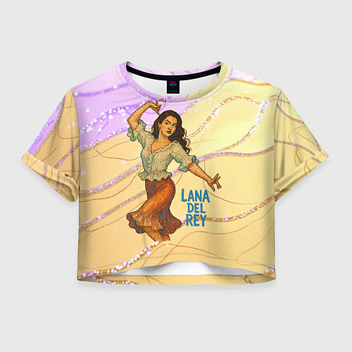 Женский топ Lana Del Rey танцует / 3D-принт – фото 1