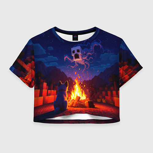 Женский топ Собака и гаст / 3D-принт – фото 1