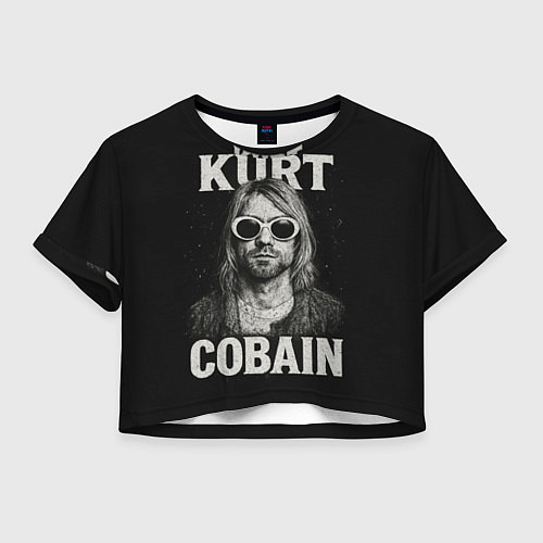Женский топ Курт Кобейн - гранж-арт / 3D-принт – фото 1