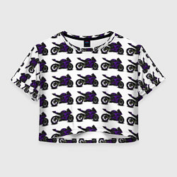 Женский топ The motorcycle is dark purple