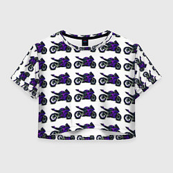 Женский топ Motorcycle purple gloss