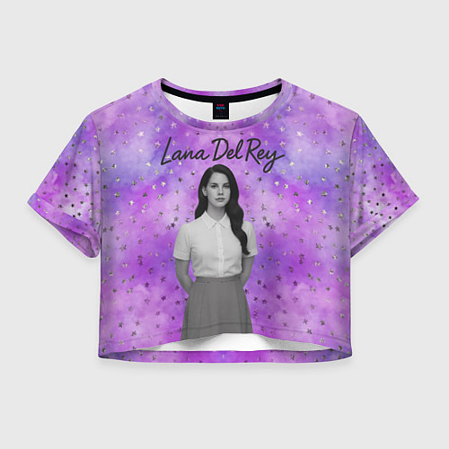 Женский топ Lana Del Rey в черно-белом / 3D-принт – фото 1