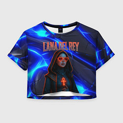 Женский топ Lana Del Rey киберпанк