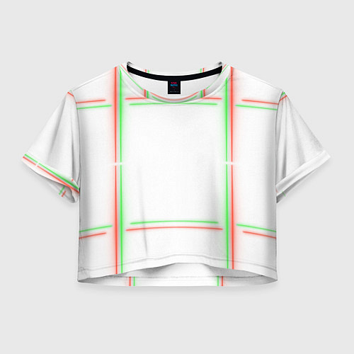 Женский топ Neon light green red / 3D-принт – фото 1