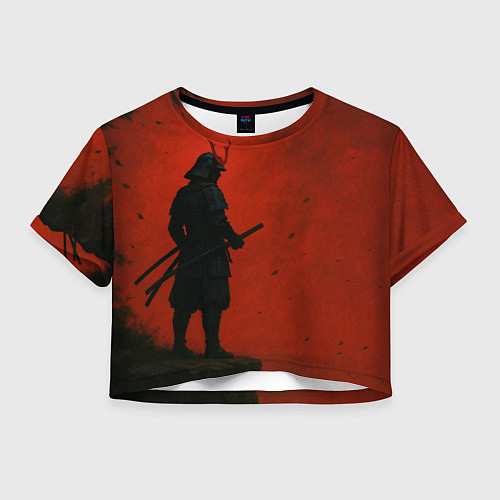 Женский топ Ghost of Tsushima - алый / 3D-принт – фото 1