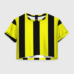 Женский топ Color yellow black line