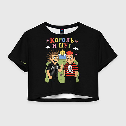 Женский топ Король и Шут, мультяшный стиль / 3D-принт – фото 1