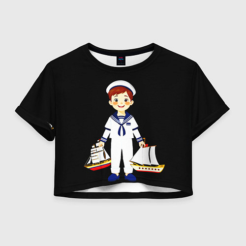 Женский топ Маленький морячок / 3D-принт – фото 1