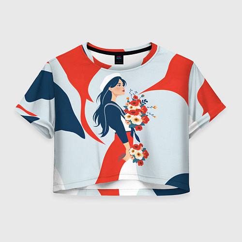 Женский топ Морячка встречает своего / 3D-принт – фото 1