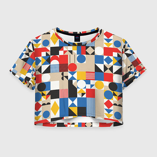 Женский топ Геометрический балаган / 3D-принт – фото 1