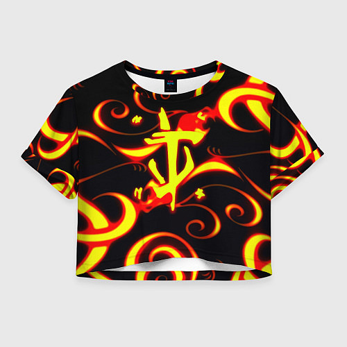 Женский топ Doom dragon steel fire / 3D-принт – фото 1