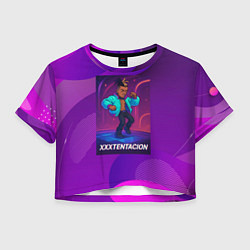 Женский топ XXXTentacion танцует в стиле 80х