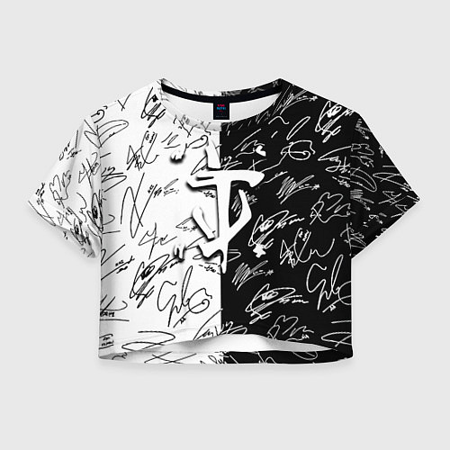 Женский топ Doom автографы / 3D-принт – фото 1