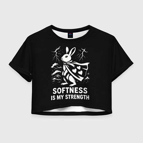 Женский топ Заяц герой - сила в мягкости / 3D-принт – фото 1
