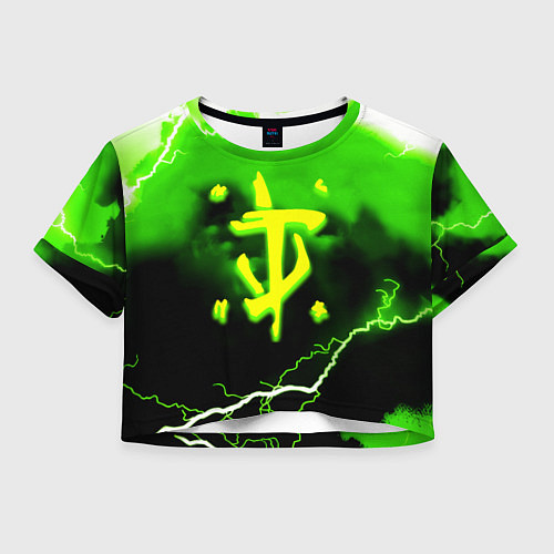 Женский топ Doom шторм кислотное лого / 3D-принт – фото 1