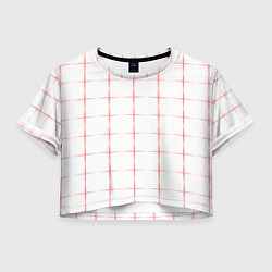 Женский топ Color white red crosses