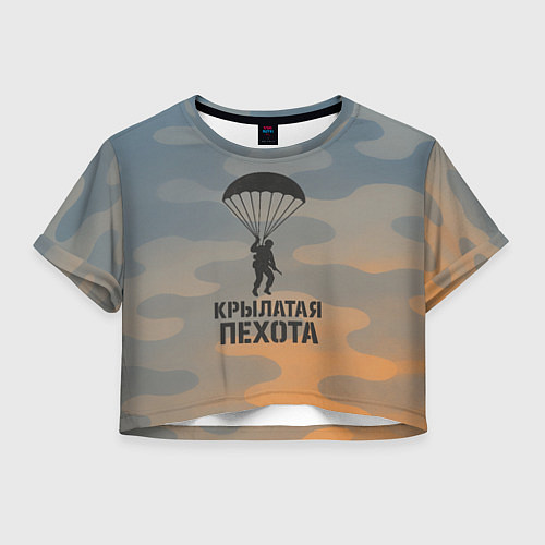 Женский топ ВДВ Крылатая пехота / 3D-принт – фото 1