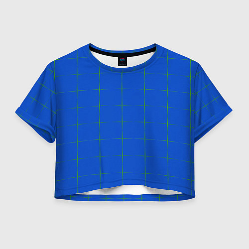 Женский топ Color blue stripes / 3D-принт – фото 1