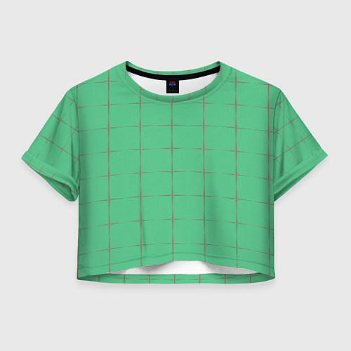 Женский топ Color green stripes / 3D-принт – фото 1