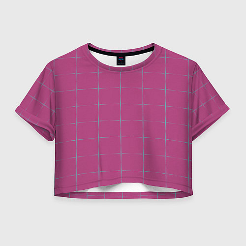 Женский топ Color pink stripes / 3D-принт – фото 1