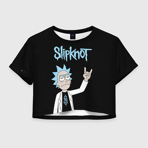 Женский топ Slipknot и Рик Санчес из Рик и Морти / 3D-принт – фото 1