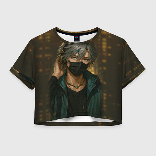 Женский топ Красивый парень в маске / 3D-принт – фото 1