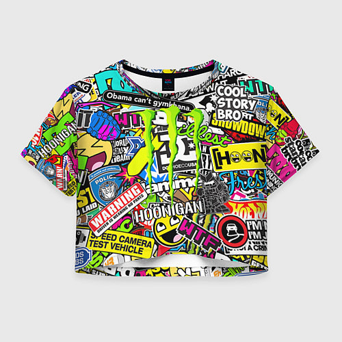 Женский топ Monster energy logo brend / 3D-принт – фото 1