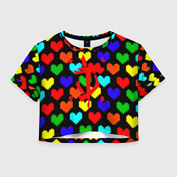 Женский топ Doom love pixel pattern