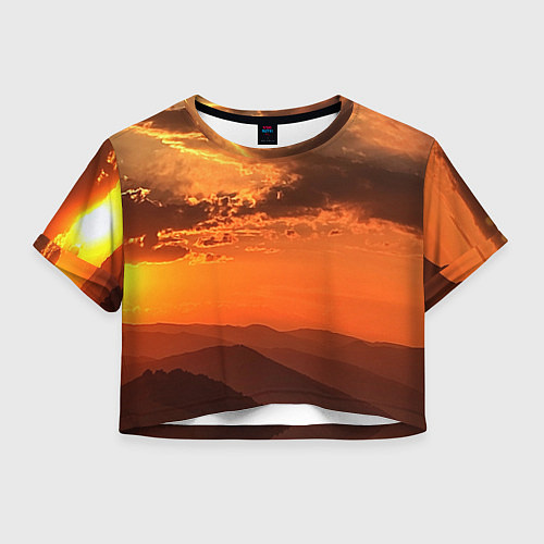 Женский топ Закат на перевале актопрак / 3D-принт – фото 1