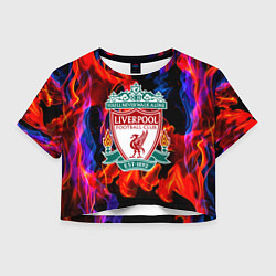 Женский топ Liverpool огненный стиль текстура