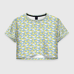 Женский топ Желтые зонтики в облаках