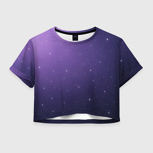 Женский топ Мерцание на фиолетовом градиенте / 3D-принт – фото 1