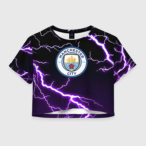 Женский топ Манчестер молнии шторм неон / 3D-принт – фото 1