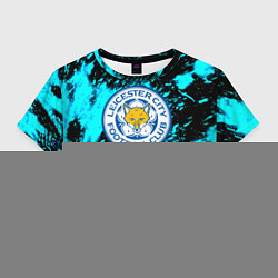 Женский топ Лестер сити голубые краски