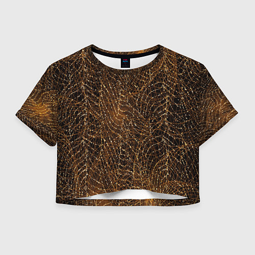 Женский топ Золотая сеть / 3D-принт – фото 1