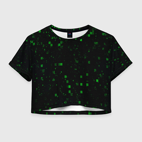 Женский топ Color green khaki / 3D-принт – фото 1