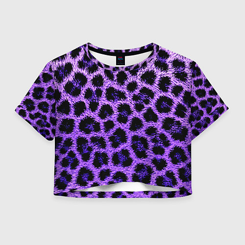Женский топ Леопардовый фиолетовый / 3D-принт – фото 1