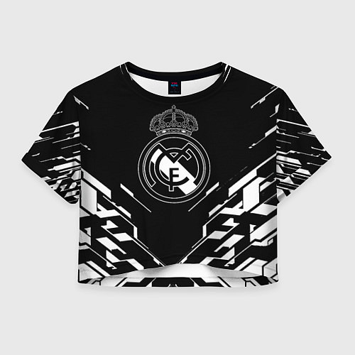 Женский топ Real Madrid полосы геомтерия / 3D-принт – фото 1