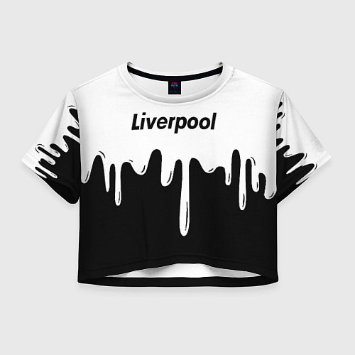 Женский топ Liverpool жидкие краски всплеск / 3D-принт – фото 1
